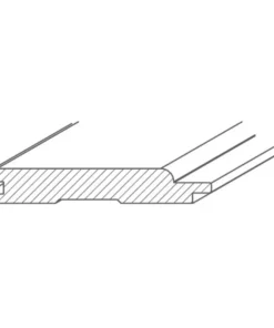 Borovifenyő Lambéria 14x121mm Softline profil beltéri burkolathoz